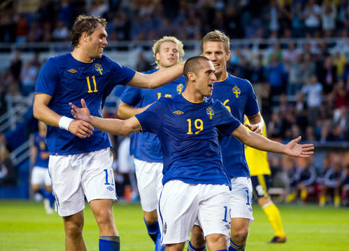 Johan Elmander, Ola Toivonen, Emir Bajrami och Pontus
