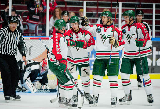 Tomi Kallio , Frölunda gjorde 1-0. jubel
