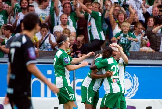 Maic Sema och Christian Traoré, Hammarby  (Jubel)