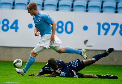 Daniel Larsson, Malmö och Yussif Chibsah, Gefle