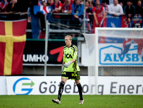 Markus Sandberg, målvakt IFK Göteborg, fick rött kort