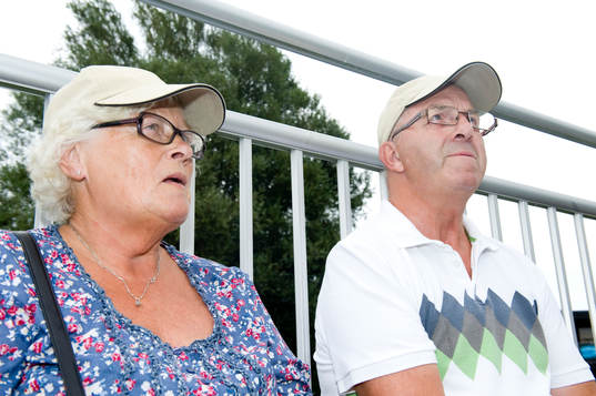 Inga och Jan Nilsson som är trogna supporter