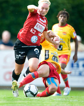 Margret Lara Vidarsdottir, Kristianstad, och Johanna Frisk,