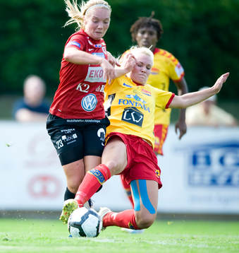 Margret Lara Vidarsdottir, Kristianstad, och Johanna Frisk,