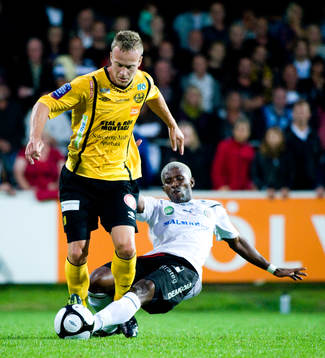 Marcus Ekenberg, Mjällby och Eric Magloire Bassombeng,