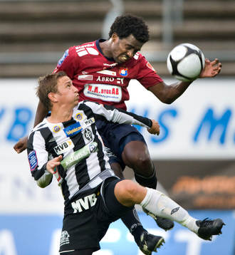Valter Tomaz Jr, Örgryte, och Fredrik Olsson, Landskrona
