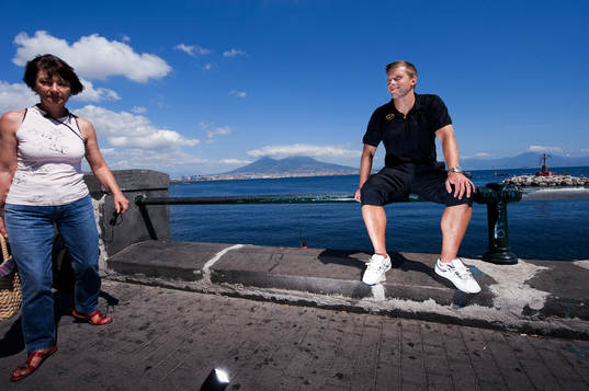 Anders Svensson, IF Elfsborg. Vulkanen Vesuvio i bakgrunden