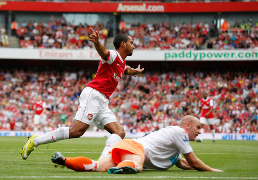 Theo Walcott, Arsenal, glädje, jubel