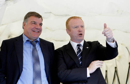 Sam Allardyce, tränare, Blackburn och Alex McLeish,