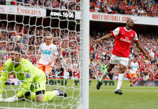 Abou Diaby, Arsenal, glädje, jubel