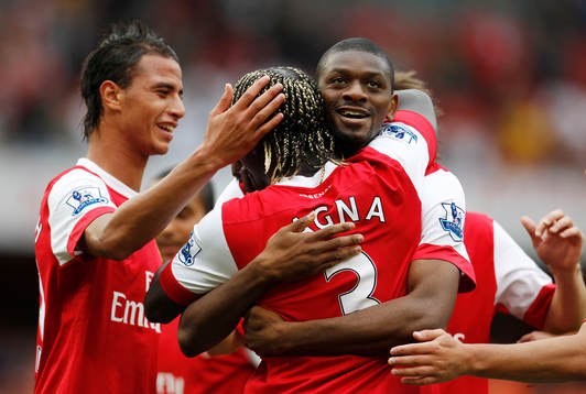 Abou Diaby, Arsenal, glädje, jubel