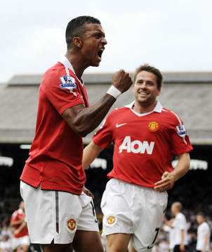 Fotboll, engelsk, Premier League, Fulham - Manchester
