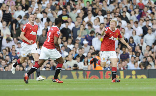 Fotboll, engelsk, Premier League, Fulham - Manchester