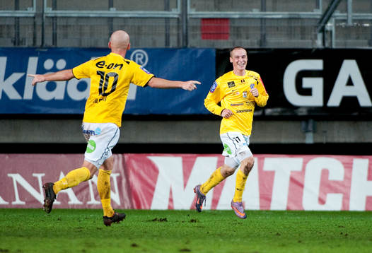 Christoffer Carlsson, Falkenberg, gör avgörande 1-2