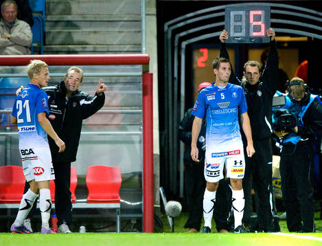 Byte, Trelleborg fjärde domaren visar siffra - och Tom