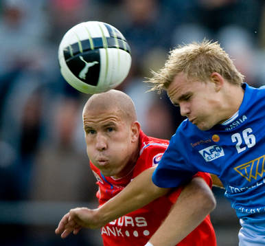 Mattias Lindström, Helsingborg, nickduell med Jonathan