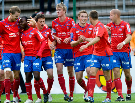 1-0 Alexander Gerndt, Helsingborg. Jubel
