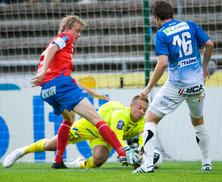 Rasmus Jönsson, Helsingborg, nära att överlista Viktor
