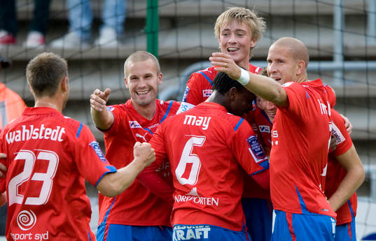 1-0 Alexander Gerndt, stort jubel i Helsingborg
