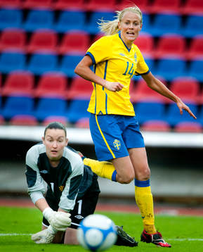Nicola Davies, målvakt, Wales, Josefine Öqvist, Sverige