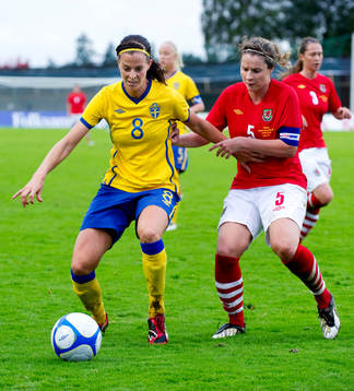 Lotta Schelin, Sverige, Emma Jones, Wales