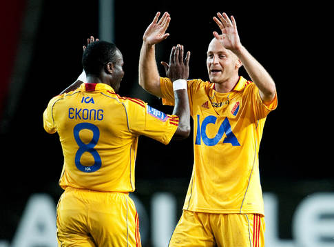 Prince Ipke Ekong, Daniel Sjölund, Djurgården, jublar