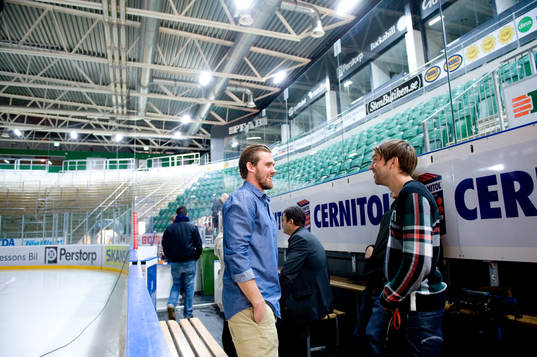 Ishockey, filminspelning Henrik Zetterberg
