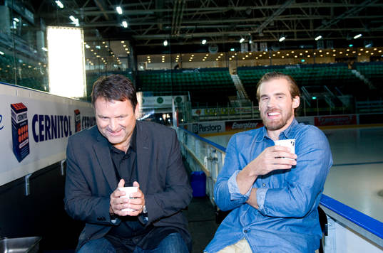 Ishockey, filminspelning Henrik Zetterberg