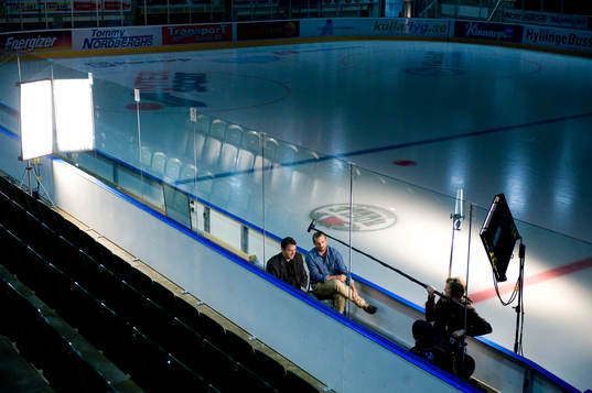 Ishockey, filminspelning Henrik Zetterberg