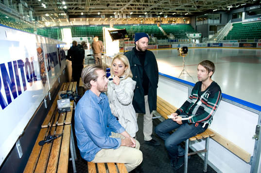 Ishockey, filminspelning Henrik Zetterberg