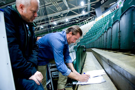 Ishockey, filminspelning Henrik Zetterberg