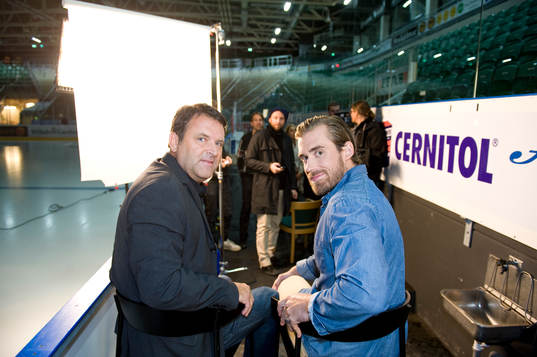 Ishockey, filminspelning Henrik Zetterberg