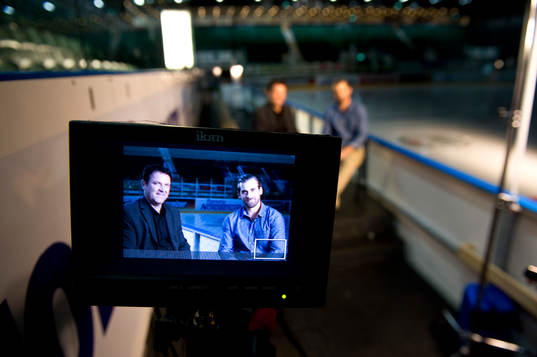 Ishockey, filminspelning Henrik Zetterberg