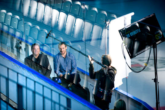 Ishockey, filminspelning Henrik Zetterberg