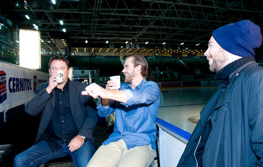 Ishockey, filminspelning Henrik Zetterberg