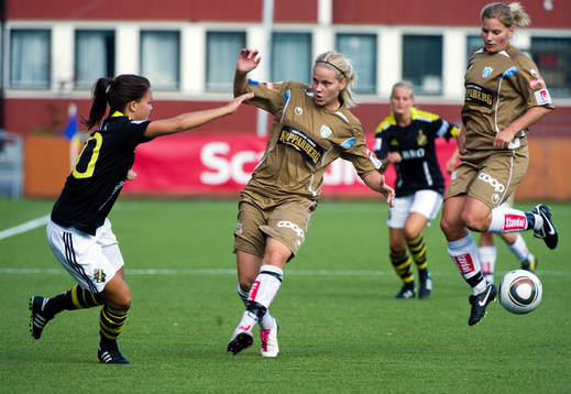Emilia Appelqvist, AIK, Lisa Dahlkvist och Sara Lindén,
