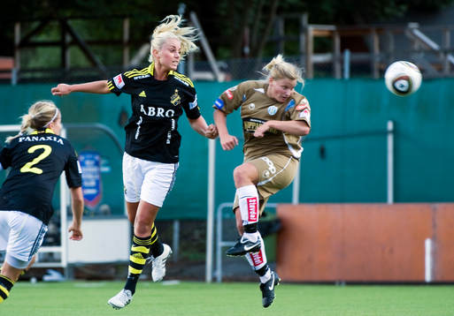 Emelie Ölander, AIK och Sara Lindén, Kopparbergs/Göteborg