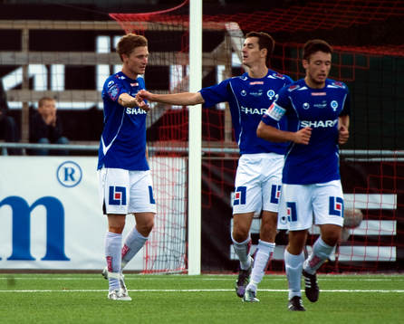 Paulus Roiha och Haris Radetinac, Åtvidaberg, jubel