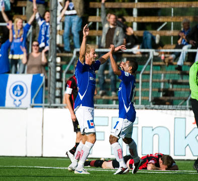Oscar Möller och Bruno Manoel Marinho, Åtvidaberg, jubel