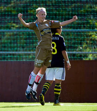 Linnea Liljegärd, Kopparbergs/Göteborg, jubel
