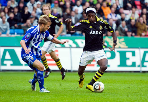 Adam Johansson, Göteborg och Mohamed Bangura, AIK