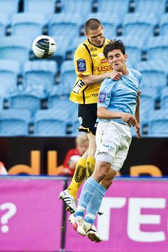 Jon Jönsson, Elfsborg och Agon Mehmeti, Malmö, nick,