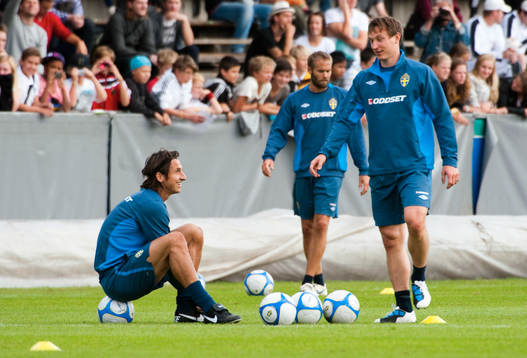 Zlatan Ibrahimovic och Kim Källström