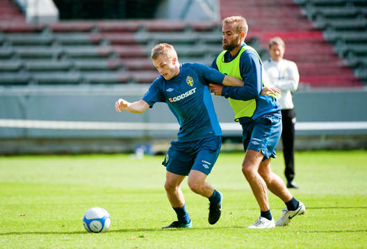 Sebastian Larsson och Olof Mellberg