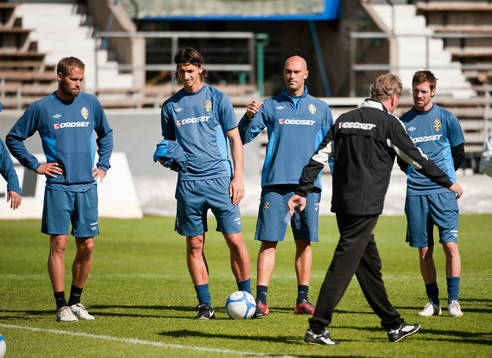 Olof Mellberg, Zlatan Ibrahimovic, Daniel Majstorovic och