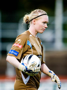 Hedvig Lindahl, målvakt, skriker, Göteborg
