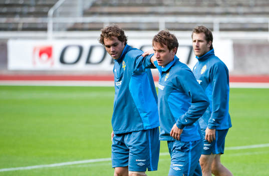 Johan Elmander och Kim Källström
