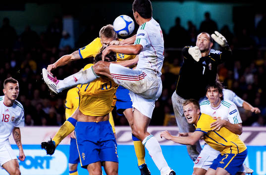 Pontus Wernbloom, Sverige, nickar in 1-0