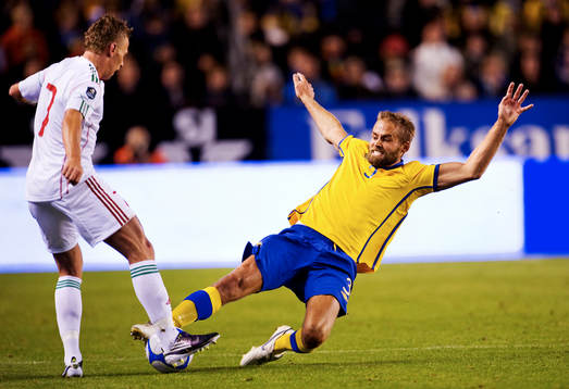 Balazs Dzsudzsak, Ungern, och Olof Mellberg, Sverige