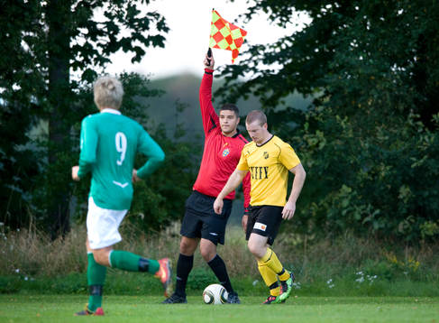 Linjedomare, assisterande domare flaggar, flagga,